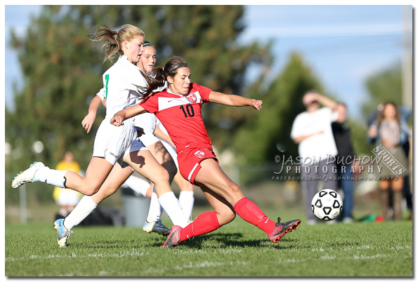 Varsity girls soccer between Sandpoint high School and Lakeland High School